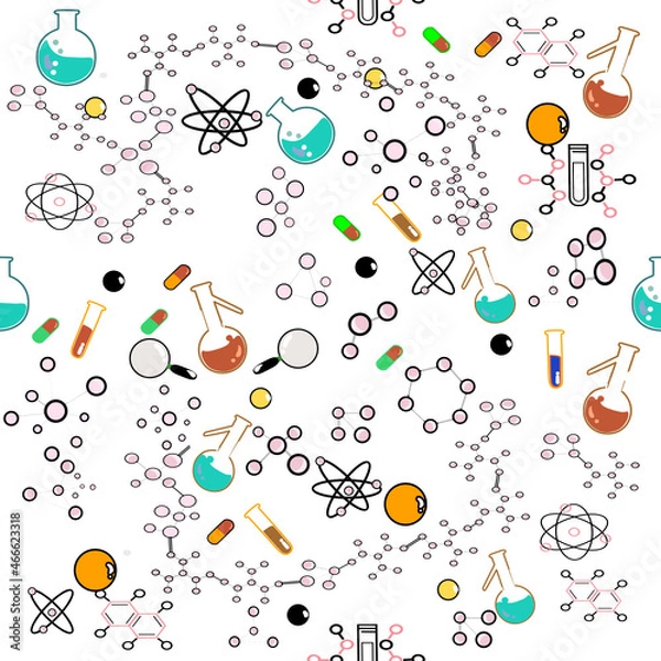 Fototapeta math and chemistry formula,mathematics background Physics and Chemistry Formula, Education and Learning Background