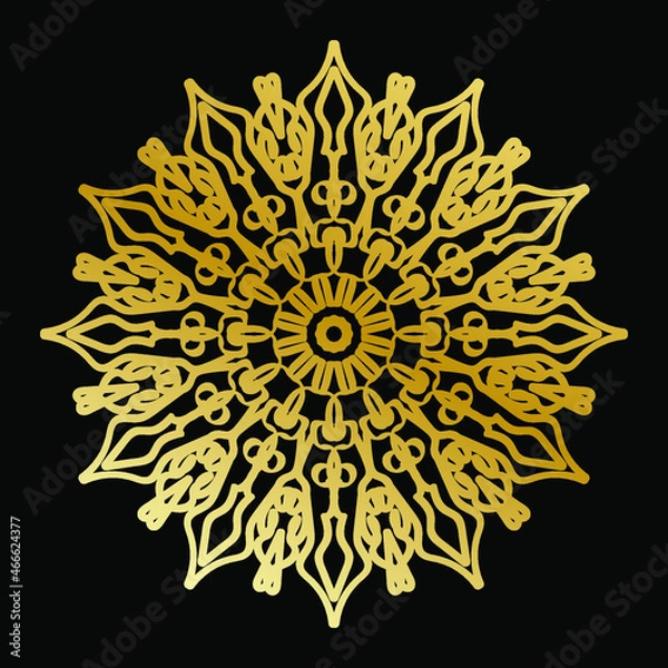 Obraz Vector round abstract circle. Luxury Mandala style