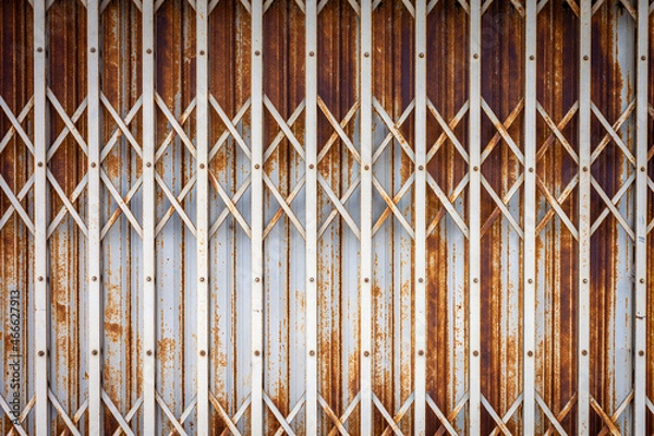 Obraz Rusted Metal Folding Door
