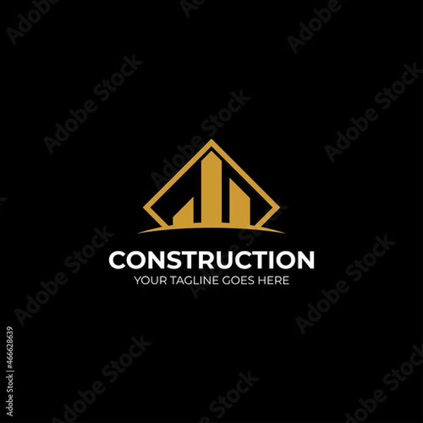 Obraz abstract construction logo