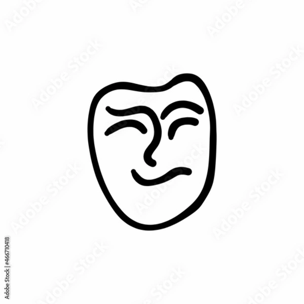 Fototapeta Puzzled icon in vector. Logotype - Doodle