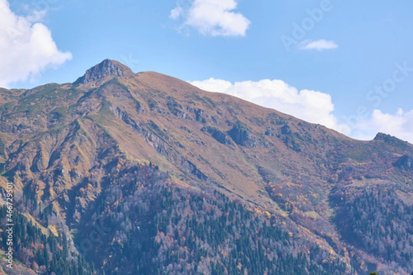 Fototapeta mountain landscape with clouds