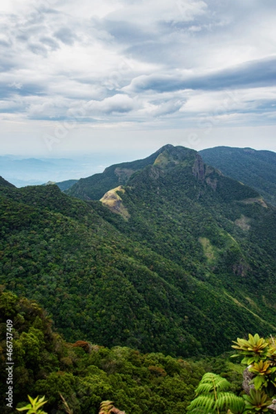 Fototapeta landscape with clouds