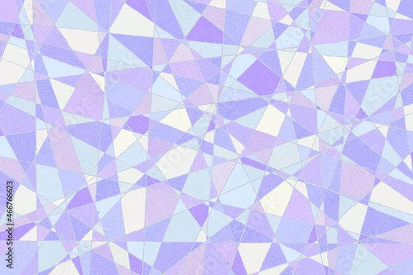 Fototapeta 淡い紫と青の細かい直線分割のモザイク模様