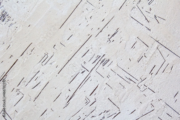 Fototapeta Decorative plaster effect on wall. background. copy space