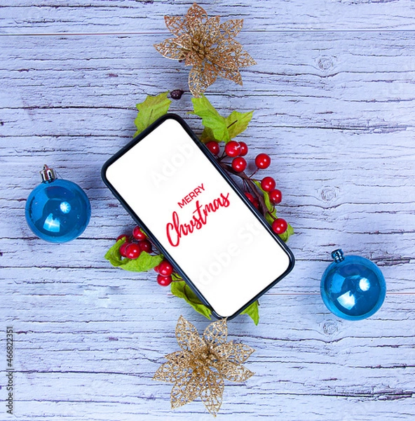 Obraz christmas greeting card with space