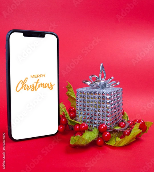 Obraz christmas card with candle