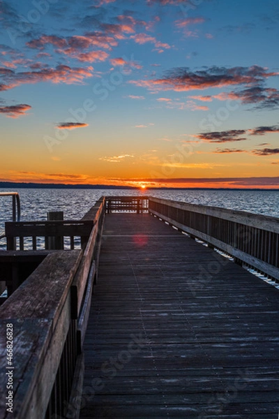 Obraz sunset on the James River