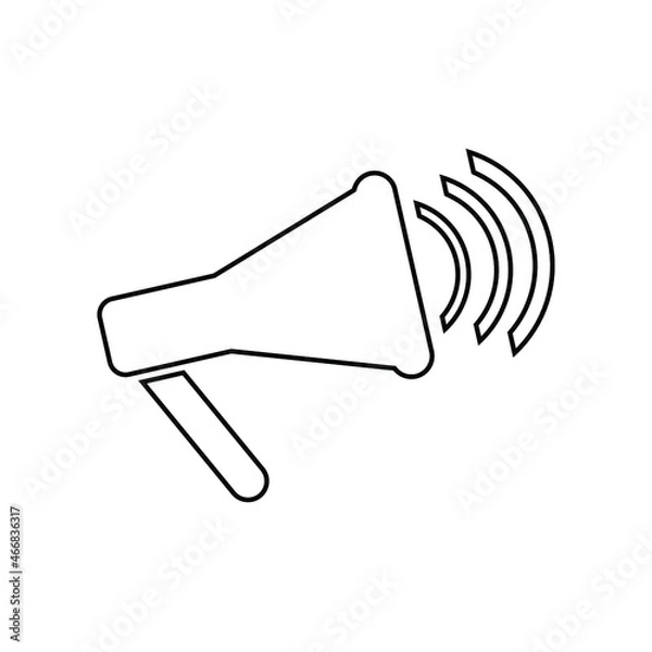 Obraz megaphone isolated on white background