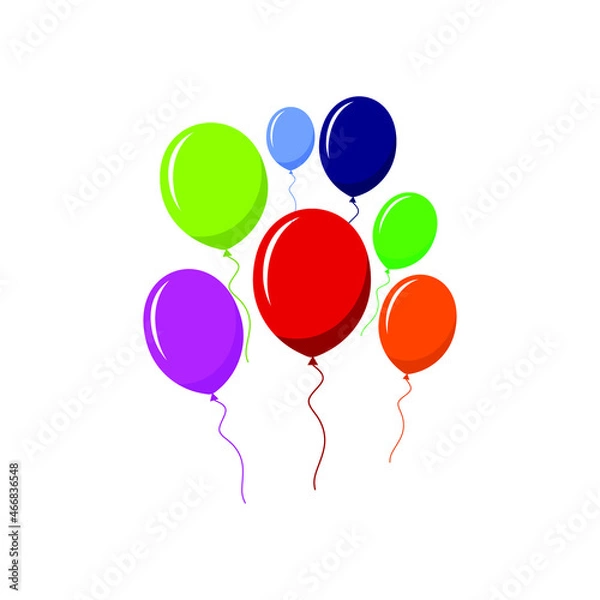 Obraz balloons isolated on white