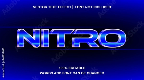 Obraz NITRO STYLE  EDITABLE TEXT EFFECT