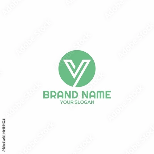 Fototapeta Circle VY Logo Design Vector