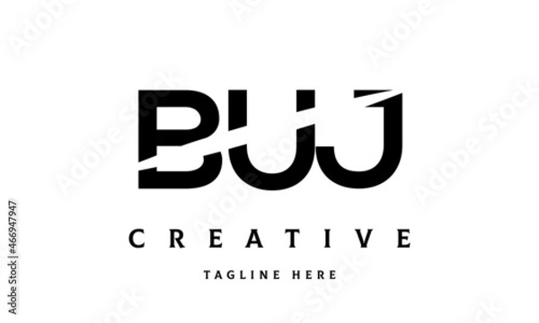 Obraz BUJ creative cut three latter logo
