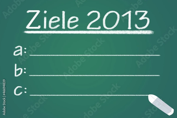 Obraz Ziele 2013 Tafel  #121112-003