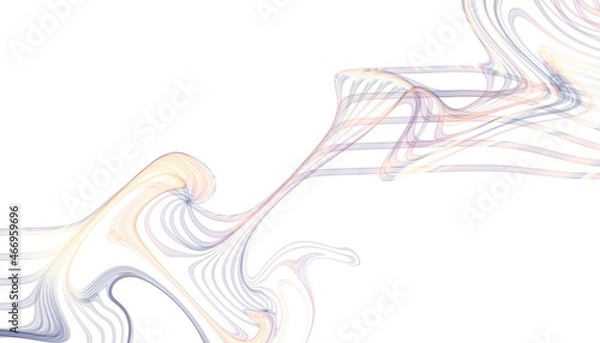 Fototapeta Abstract wavy fractal