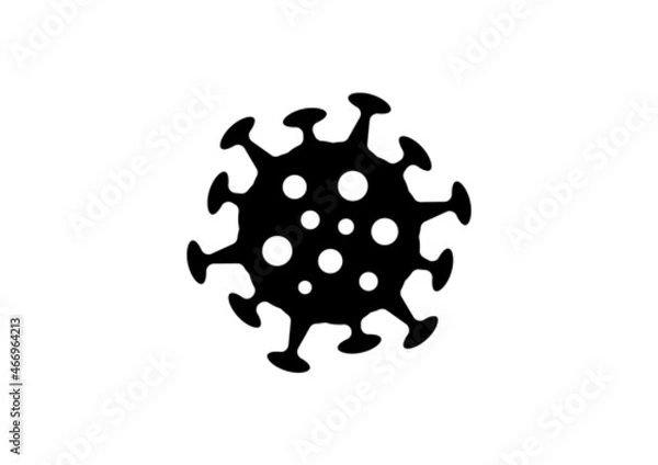 Fototapeta ウィルス・細菌のシンプルなイメージベクターイラスト