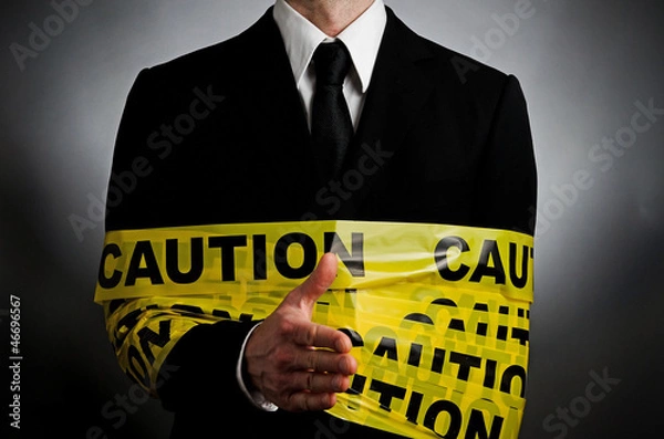 Obraz Caution Hand Shake
