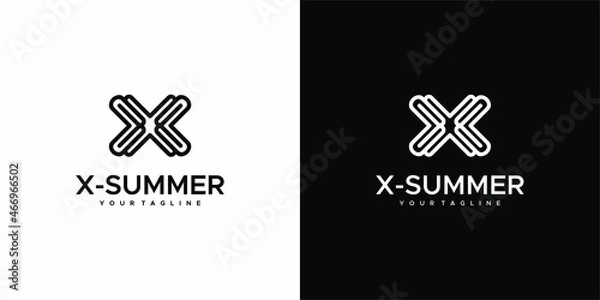 Fototapeta vector, symbol, letter, x, icon, logo, corporate, business, abstract, design, font, sign, alphabet, modern, creative, identity, graphic, company, logotype, shape, typography, template, concept, web, i