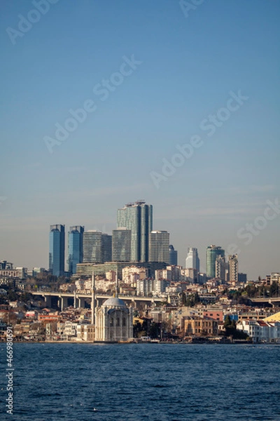 Obraz city skyline at dusk