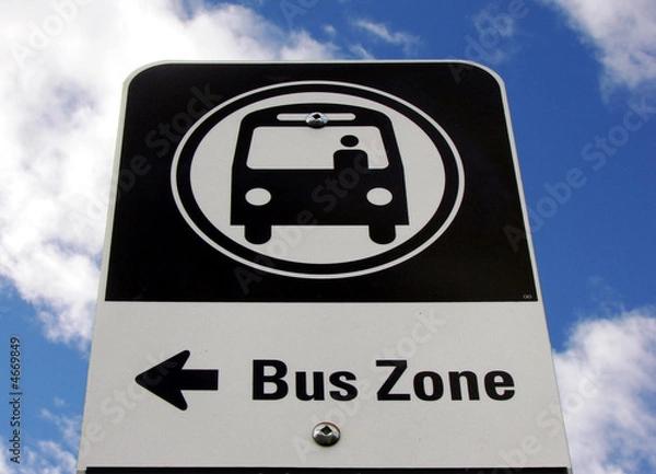 Obraz Bus Zone Sign