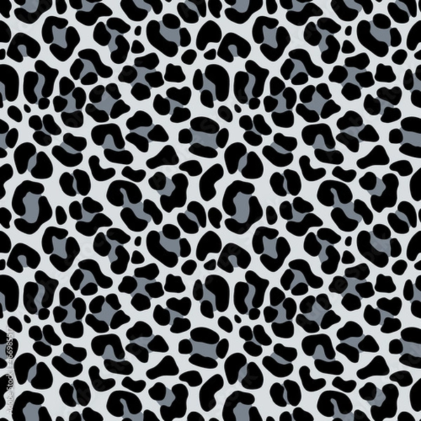 Fototapeta gray leopard pattern