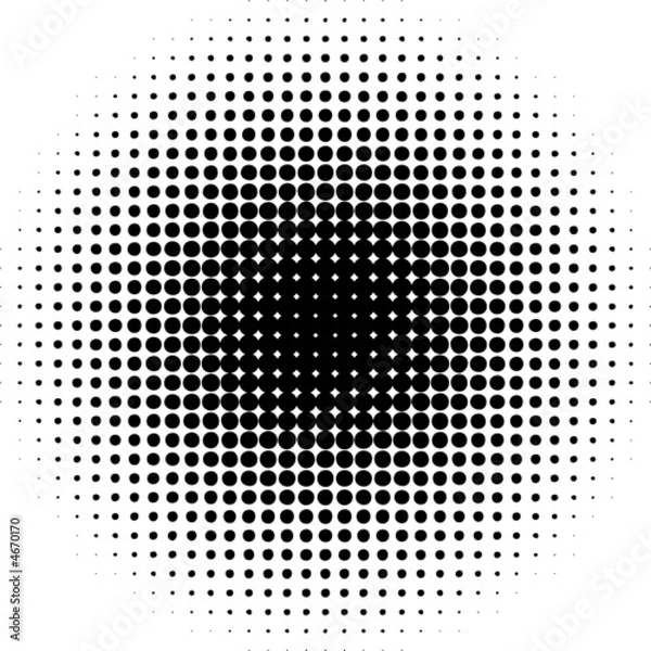 Fototapeta Halftone circle.