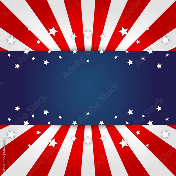 Obraz American flag design