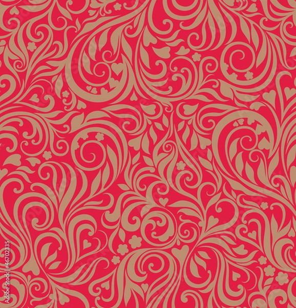 Obraz Seamless festive floral background