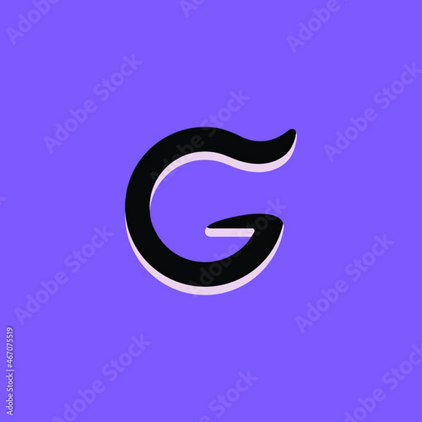 Fototapeta Initial G Logo Design. Simple Vector Illustration