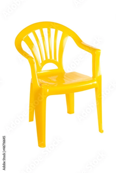 Obraz Yellow plastic chair