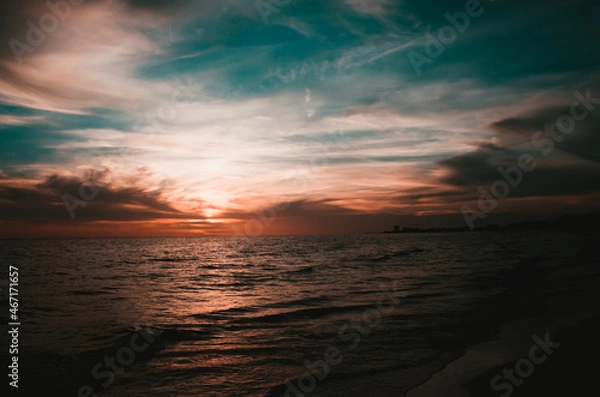 Obraz sunset over the sea