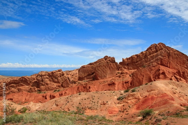 Obraz Scazca valley in Kyrgyzstav