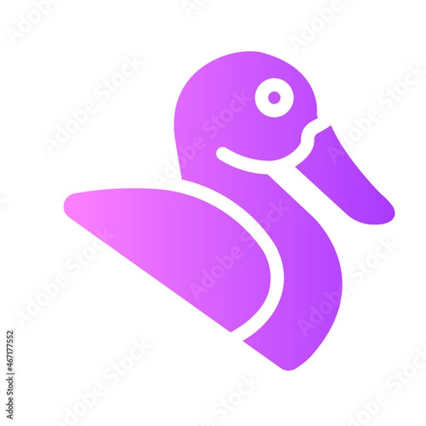Fototapeta duck gradient icon