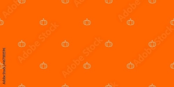 Fototapeta seamless pattern background with orange pumpkin icons perfect for theme like halloween, thanksgiving