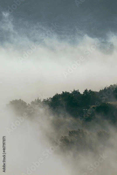 Fototapeta Fog over the mountains