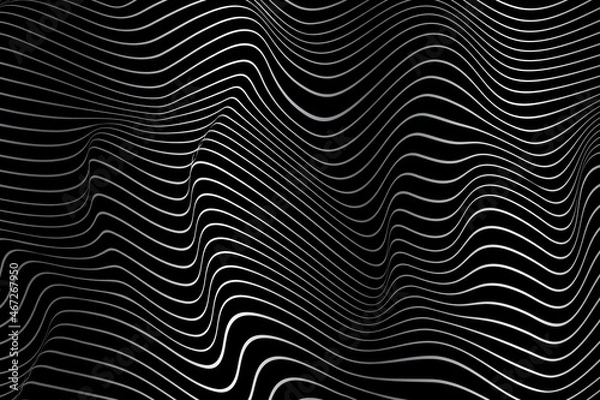Fototapeta Wave Stripe Background - simple texture for your design. EPS10 vector.