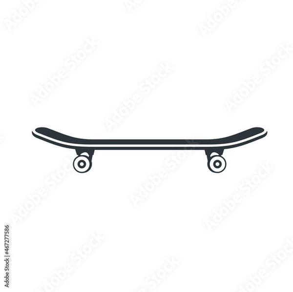Fototapeta skateboard side view