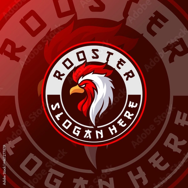 Obraz rooster logo template