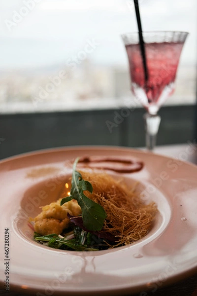 Obraz サワーとカダイフ揚げ