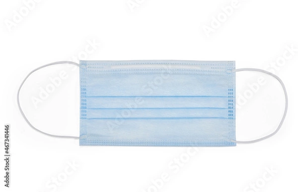 Fototapeta Blue mask isolated on the white background.