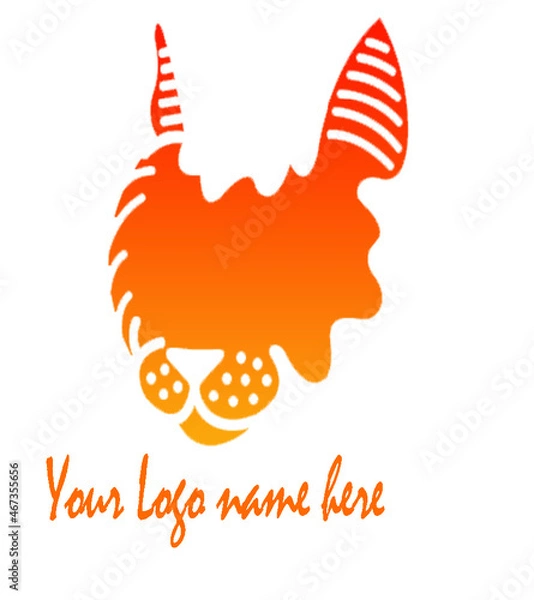 Fototapeta Vector tiger face logo