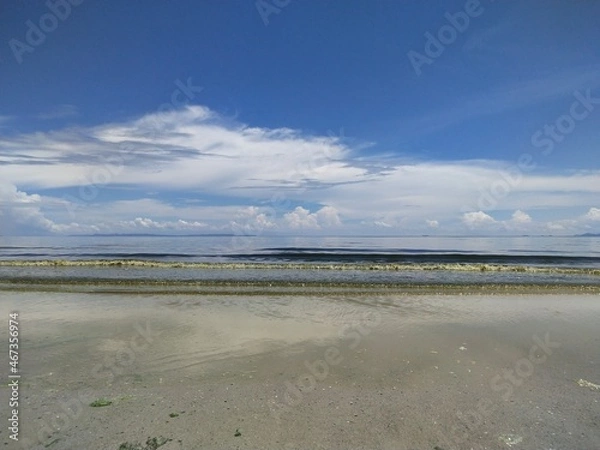 Obraz Image of the beach, sea and sky in the tropics.
