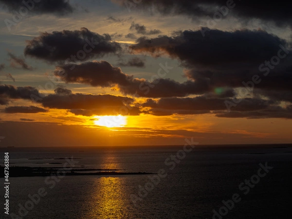 Obraz Clouds and sunset