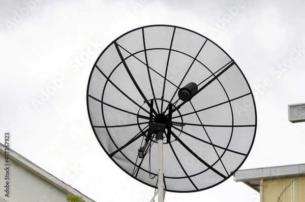 Fototapeta satellite dish antenna