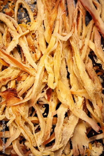 Obraz dried fish texture