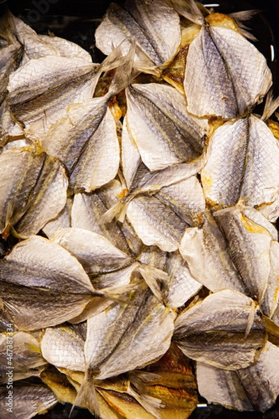 Obraz dried fish texture