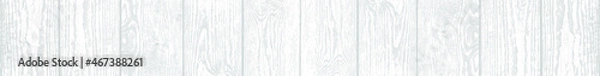Fototapeta Vector white wood panoramic panel texture for backgrounds or design. Rustic grayscale wooden  wallpaper. White washed wood. EPS10