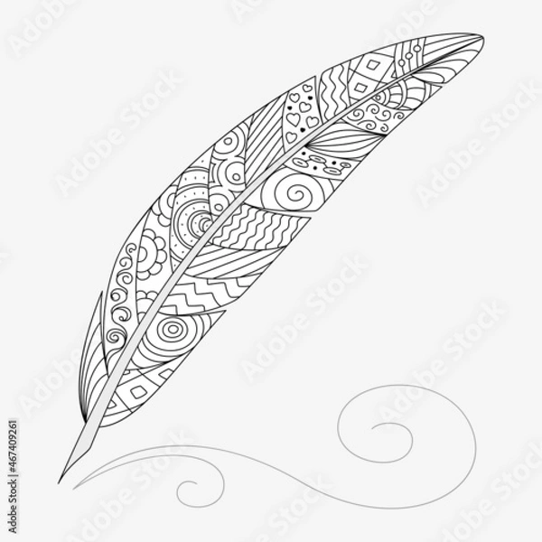 Obraz Zen art feather