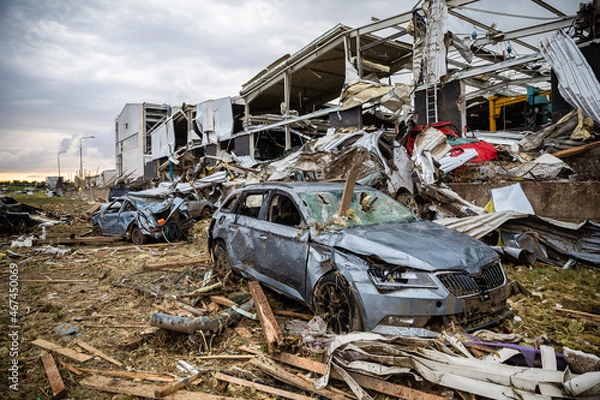 Obraz Schäden durch Tornado Katastrophe 