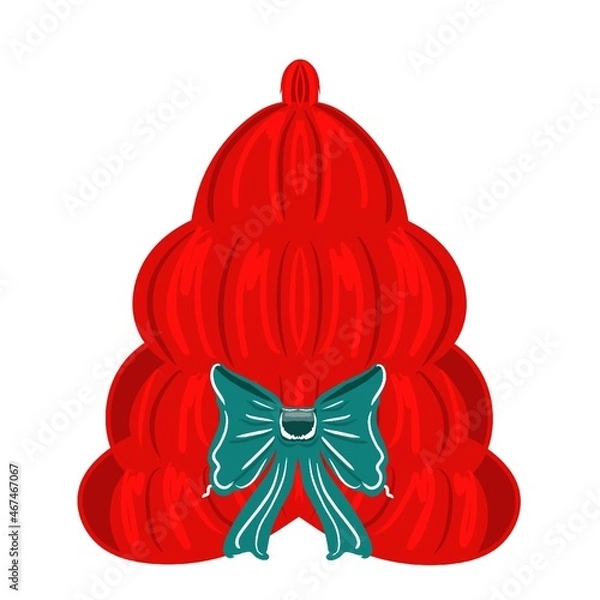 Obraz red christmas ball